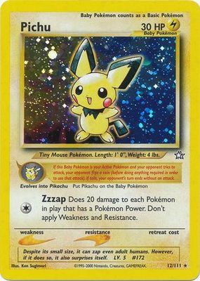 Pichu Holo Neo Genesis 12/111