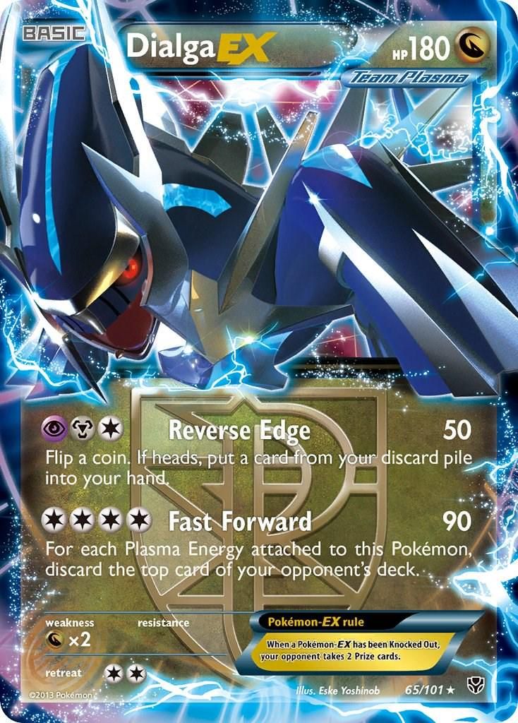 Dialga EX Team Plasma Holo Plasma Blast 65/101