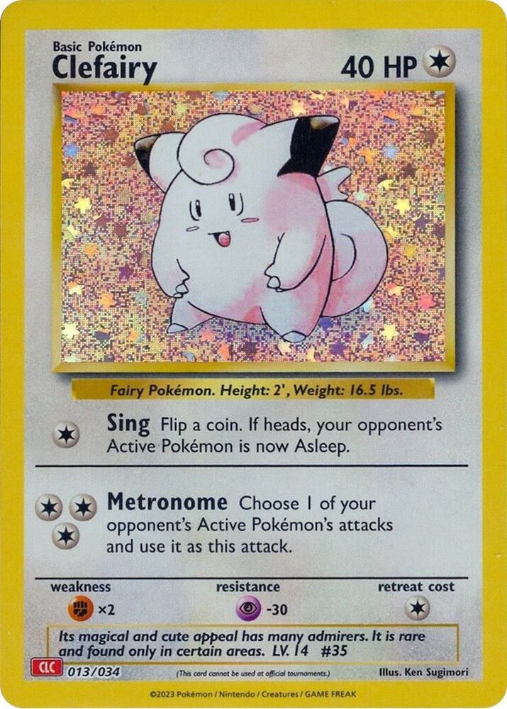 Clefairy Holo TCG Classic 13/34