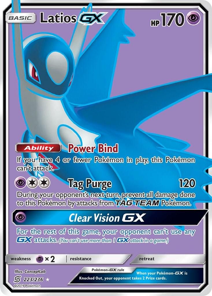 Latios GX Full Art Holo Unified Minds 223/236
