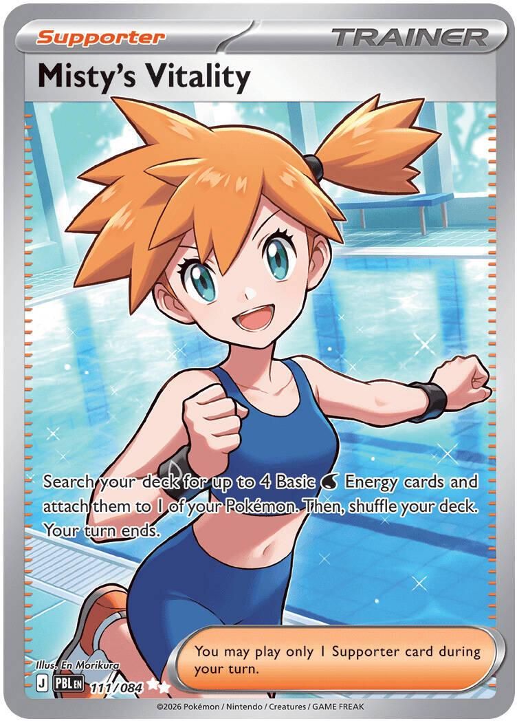 Misty's Vitality Full Art Holo Pitch Black 111/84