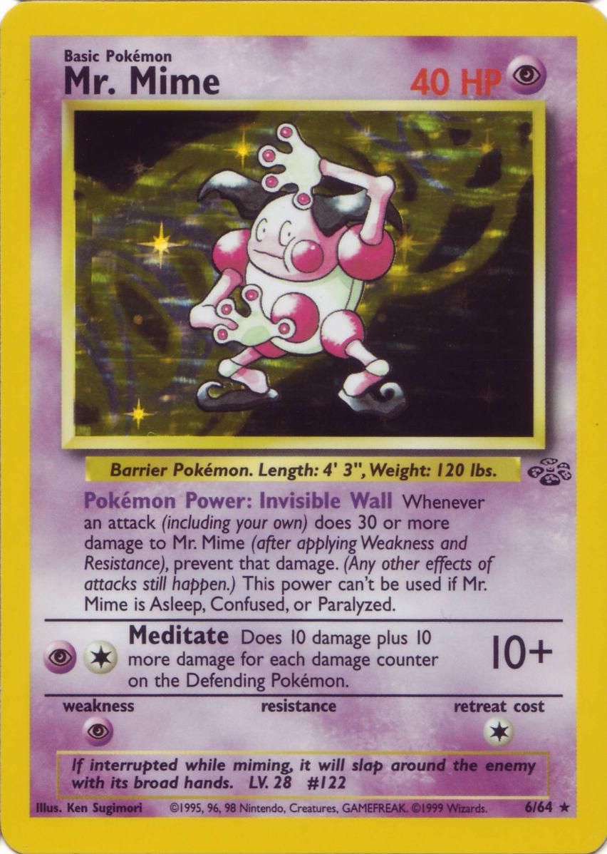 Mr. Mime Holo Jungle 6/64