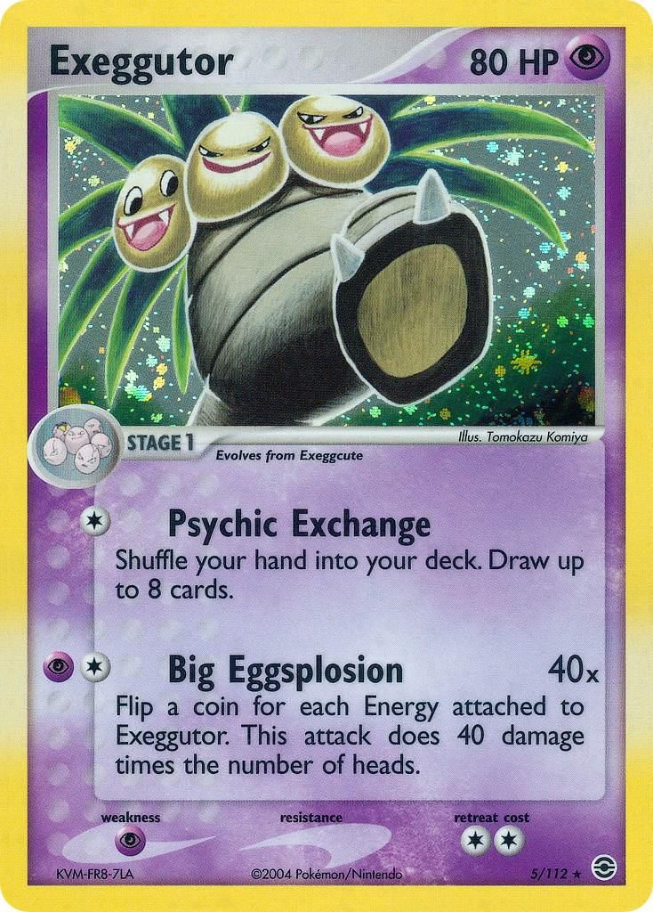 Exeggutor Holo Fire Red &amp; Leaf Green 5/112
