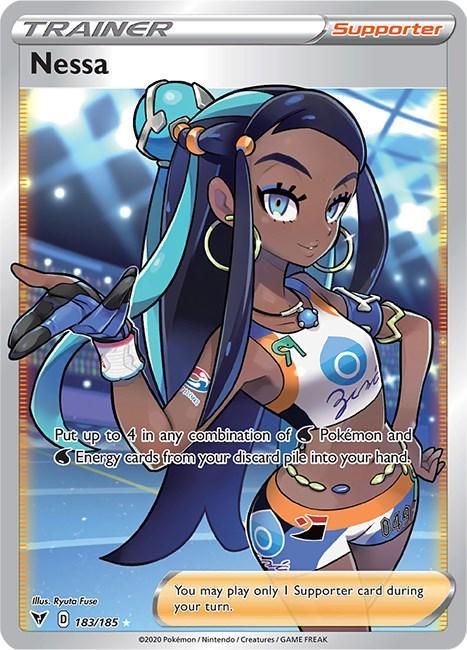 Nessa Full Art Holo Vivid Voltage 183/185