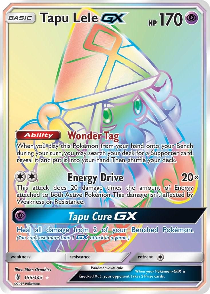 Tapu Lele GX Full Art Holo Guardians Rising 155/145
