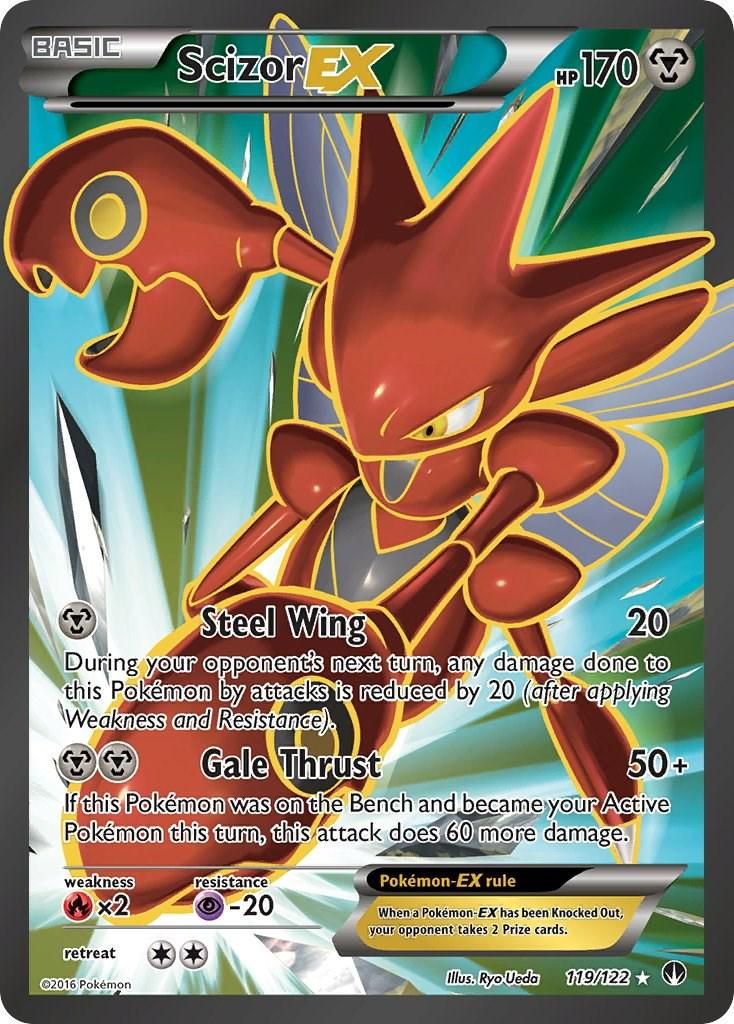 Scizor EX Full Art Holo Breakpoint 119/122