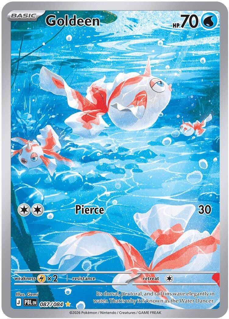 Goldeen Full Art Holo Pitch Black 87/84