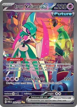 Iron Valiant EX Full Art Holo Paradox Rift 249/182