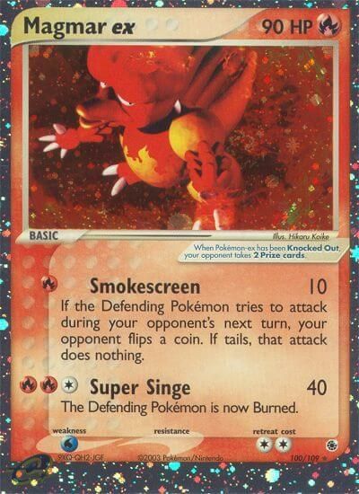 Magmar EX Holo Ruby &amp; Sapphire 100/109