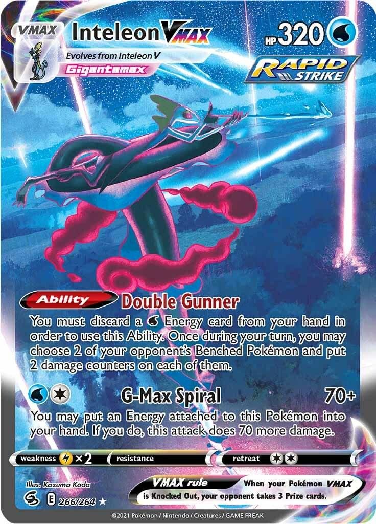 Inteleon VMAX Full Art Holo Fusion Strike 266/264
