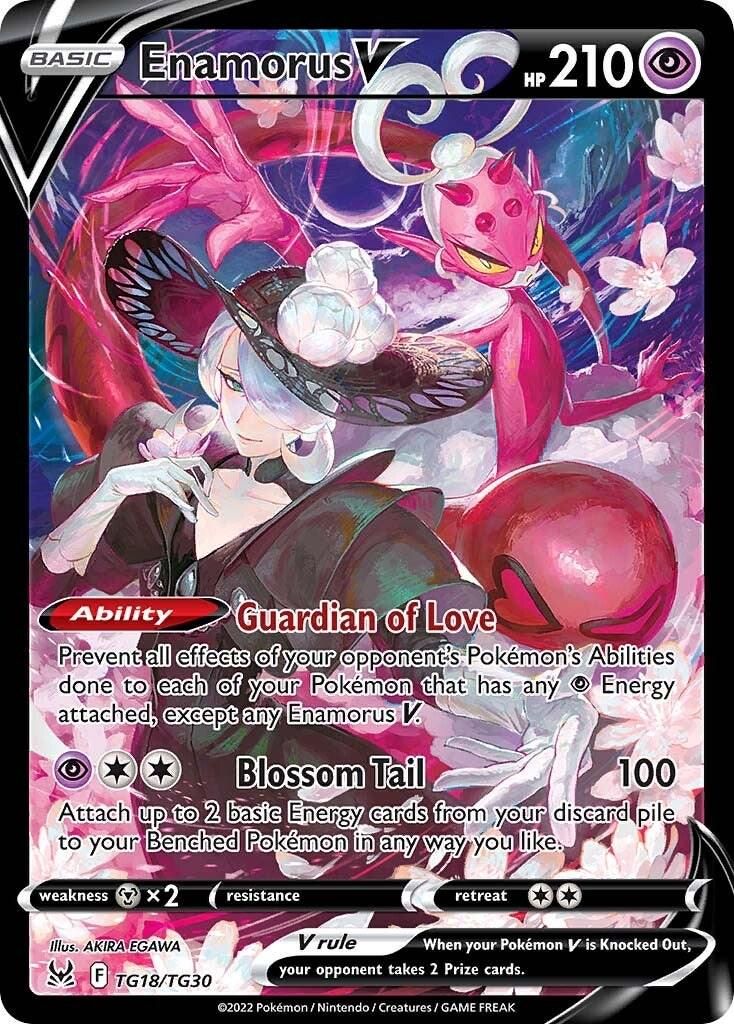 Enamorus V Full Art Holo Lost Origin TG18/TG30