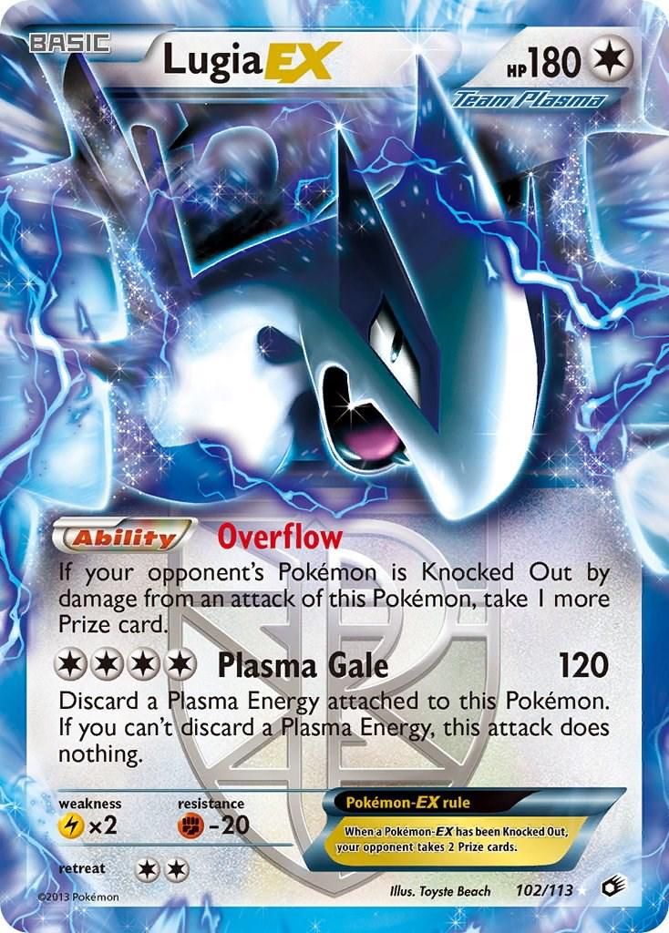 Lugia EX Holo Legendary Treasures 102/113