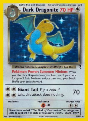 Dark Dragonite Holo Legendary Collection 5/110