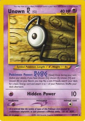 Unown G Neo Destiny 27/105