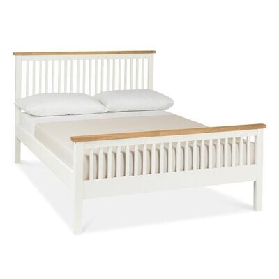 Georgia two tone high foot end bed frame