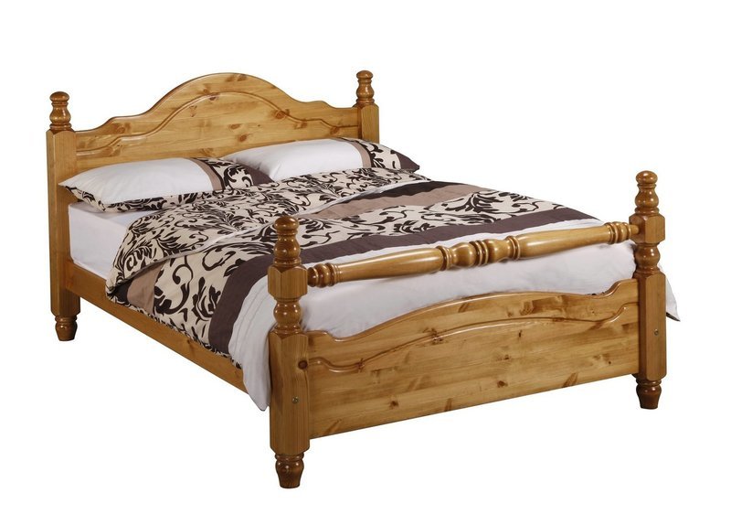 York rail end pine bed frame