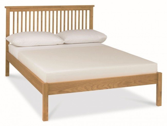 Georgia oak finish low foot end bed frame