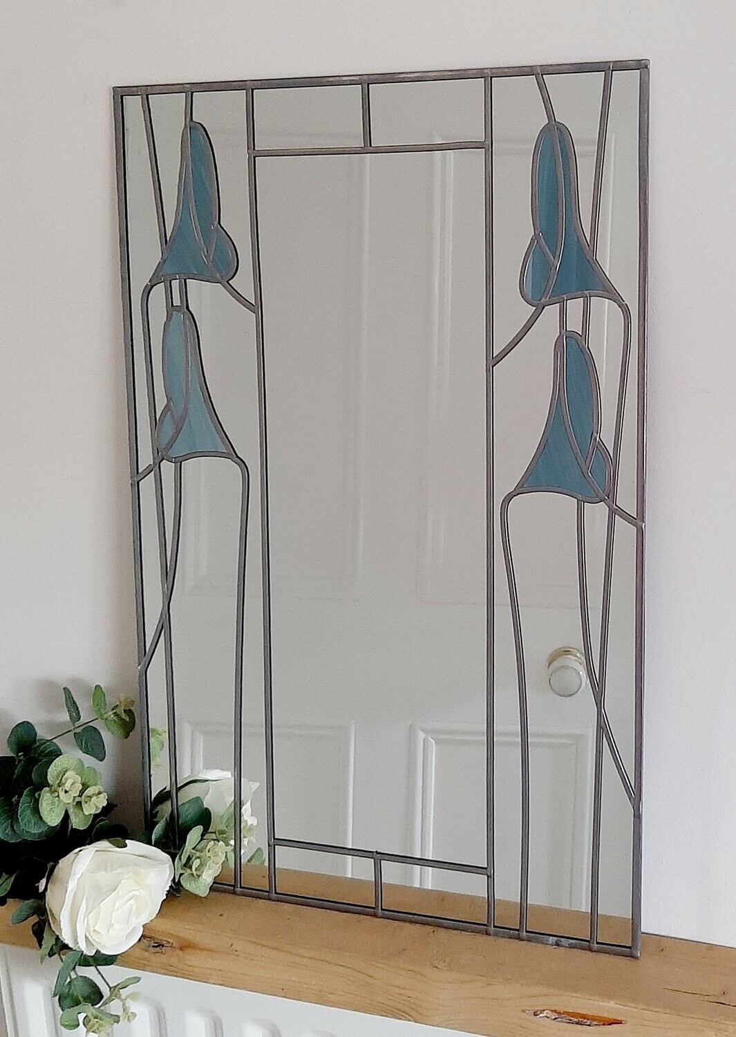 Art Deco Lily Blue  61x41cm