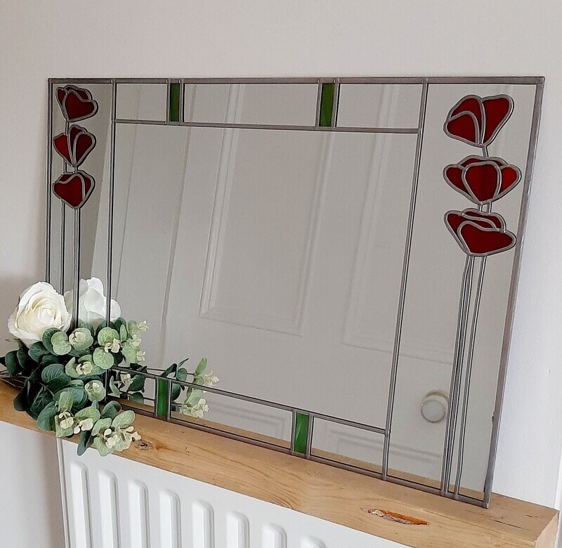 Art Deco Poppy 61x41cm