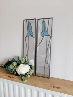 Lily 10x40cm pair in Blue