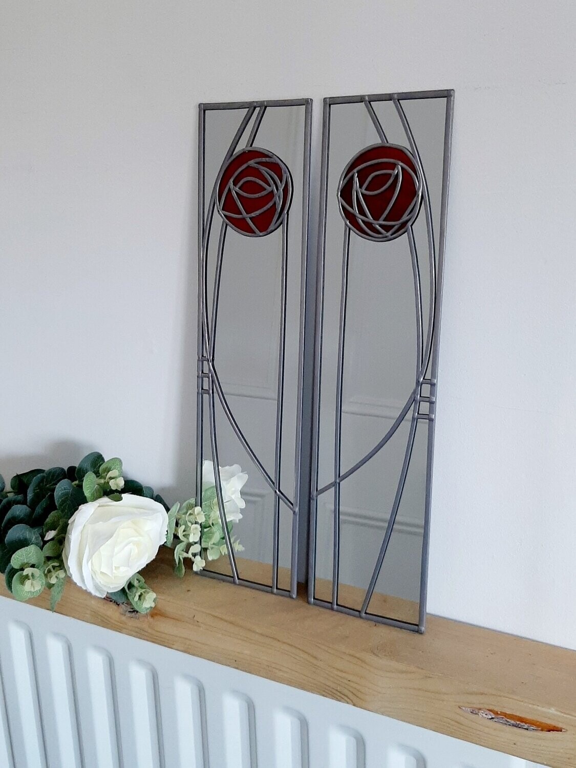 Rose 2 10x40cm pair