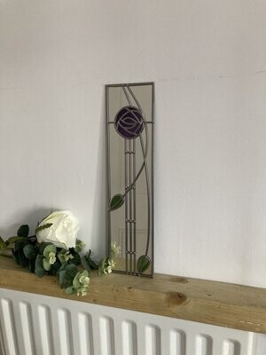 Mackintosh Rose design 8 in purple 10x40cms