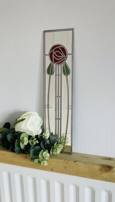 Mackintosh Rose design 9 in red 10x40cms