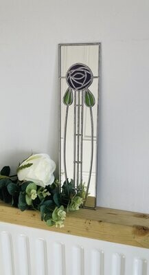Mackintosh Rose design 9 in purple 10x40cms