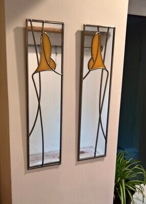 Lily 10x40cm pair in Yellow