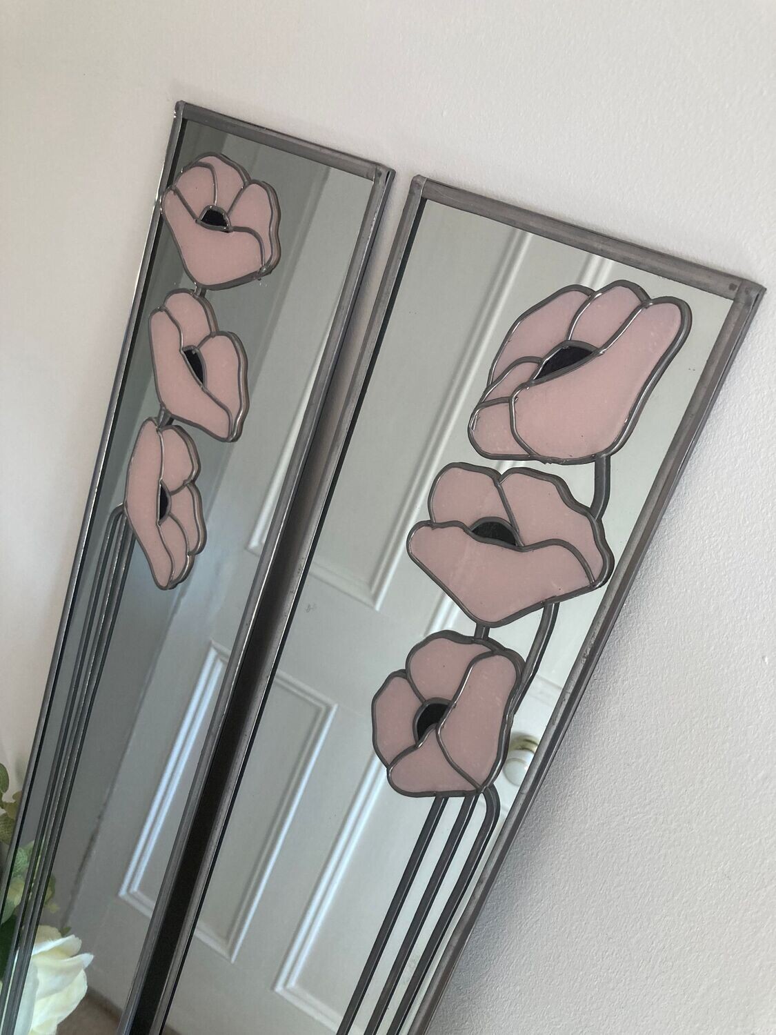 Poppies in Pink12.5x61cm pair
