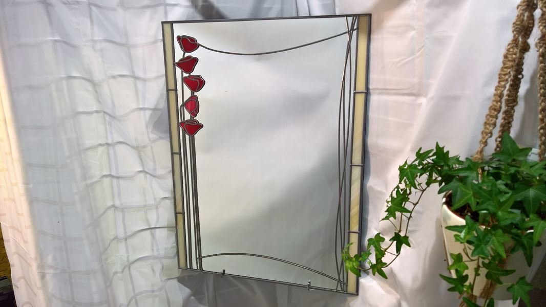 Poppies With border 91x61cm 2x3ft