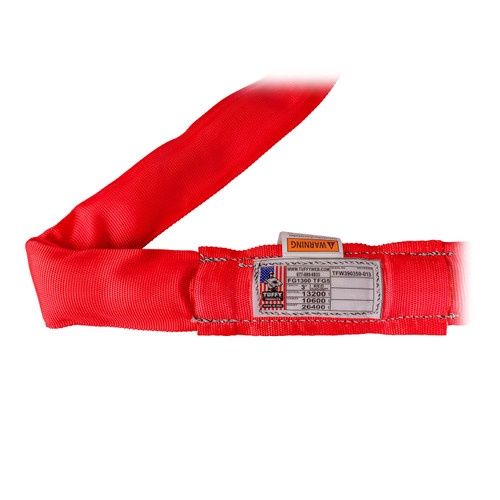 RED ROUND SLINGS, Length: 4FT