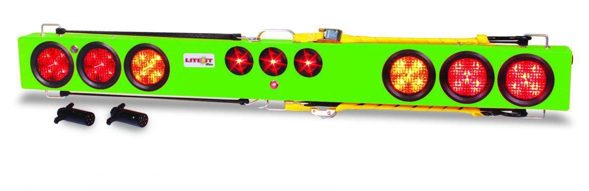 60" LITE IT WIRELESS TOWLIGHT BAR W/FLASHERS, PLUG TYPE: 7 - PIN ROUND TRANSMITTER