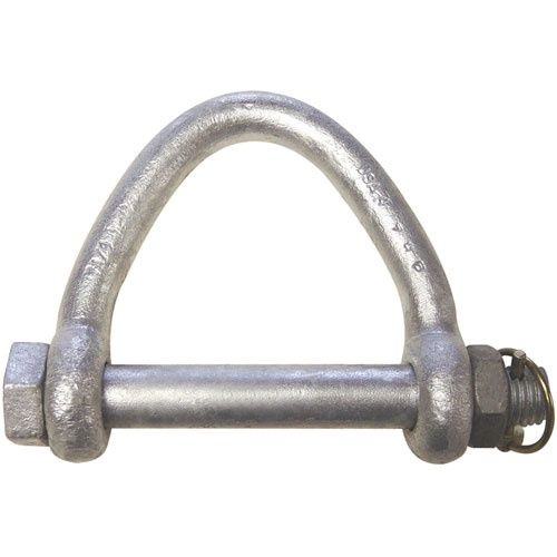 GALVANIZED ALLOY WEB SLING SHACKLES BOLT &amp; NUT W/LINCH PIN, SIZE | WORKING LOAD LIMIT: 4" WEB |14,500 LBS