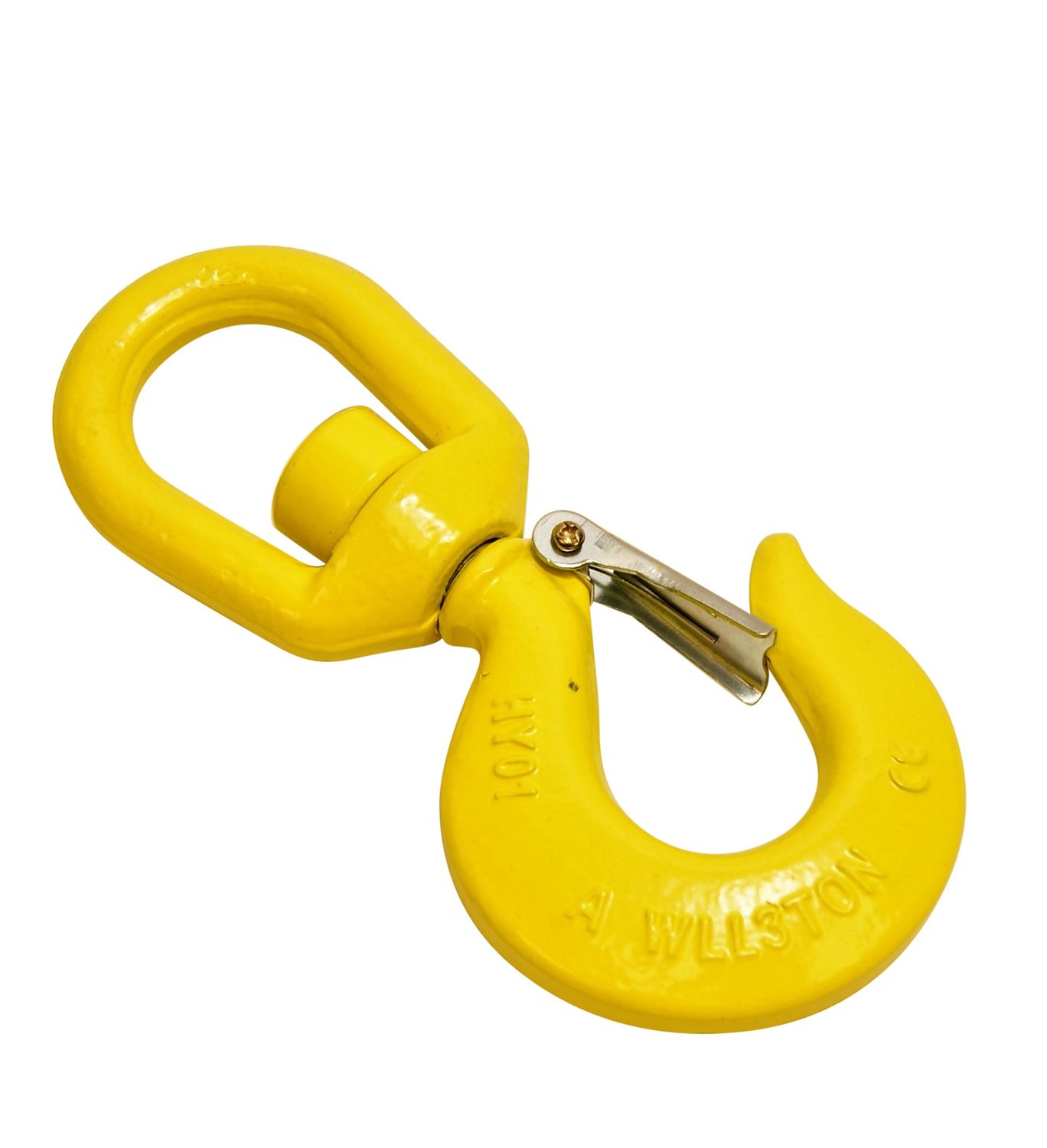 ALLOY STEEL SWIVEL EYE HOOK W/LATCH