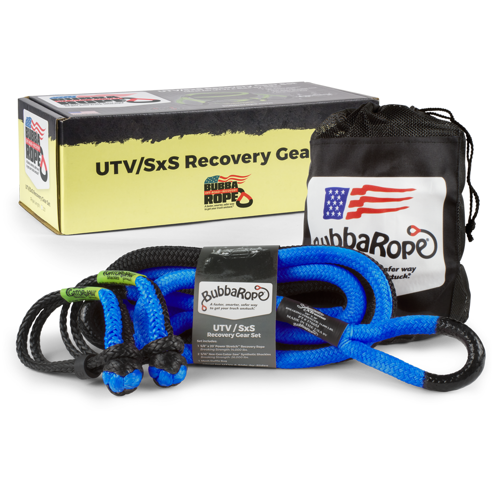 OFF-ROAD UTV/SxS RECOVERY KIT, COLOR: BLUE, Length: 20'