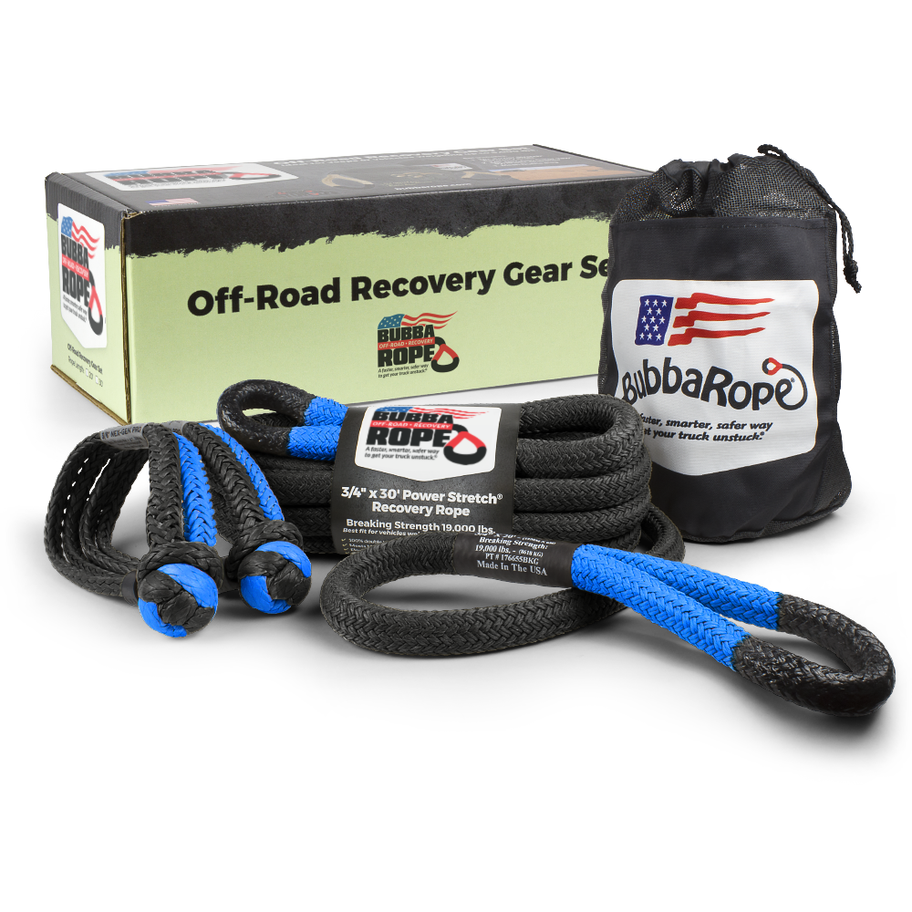 OFF-ROAD JEEP RECOVERY KIT, COLOR: BLUE, Length: 20'