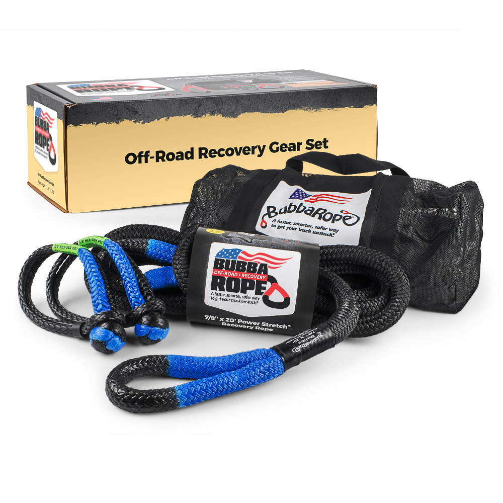 OFF-ROAD TRUCK RECOVERY KIT, COLOR: BLUE, Length: 20'