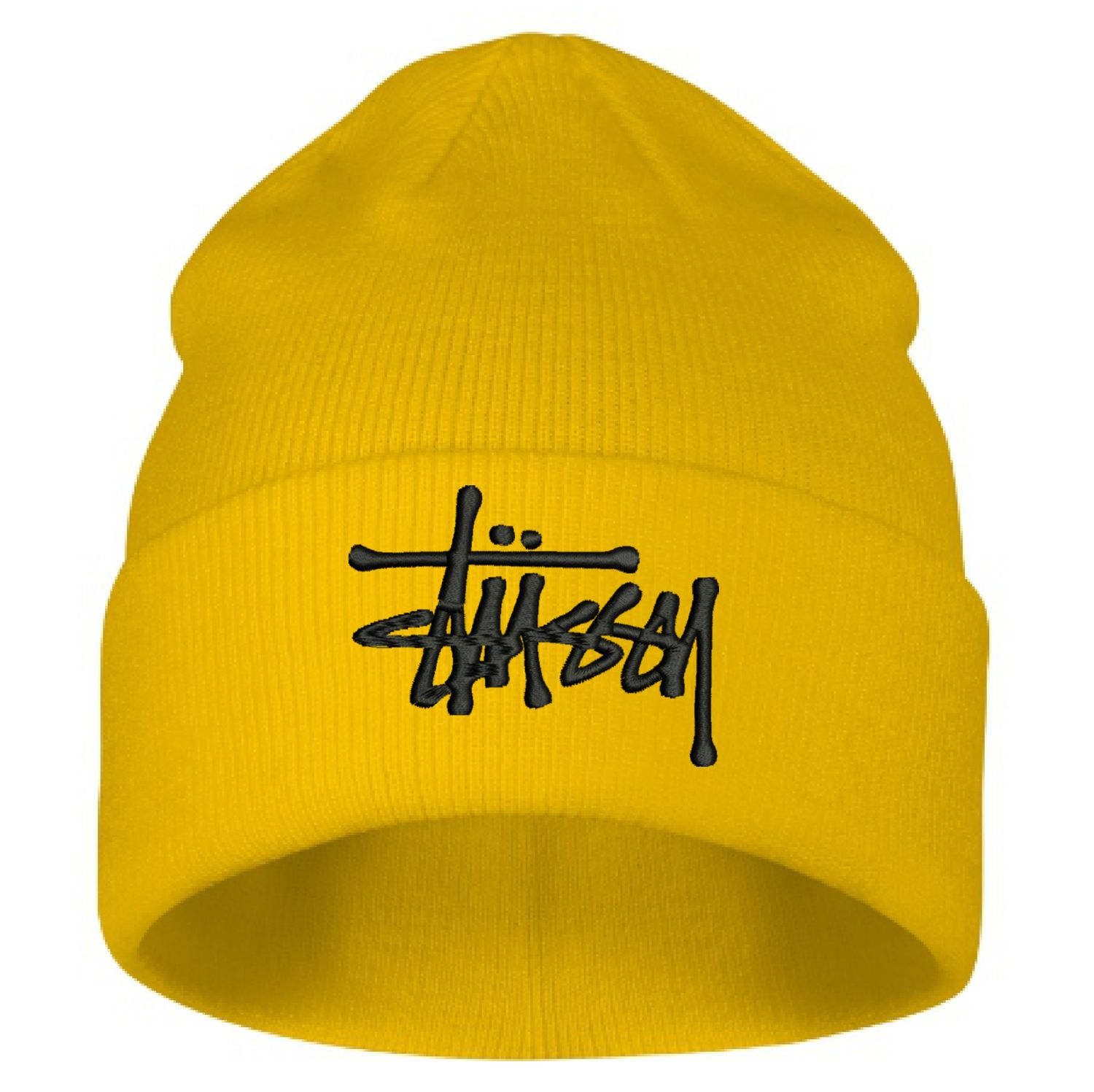 Czapka Stussy CUFF BEANIE STOCK Black z haftem