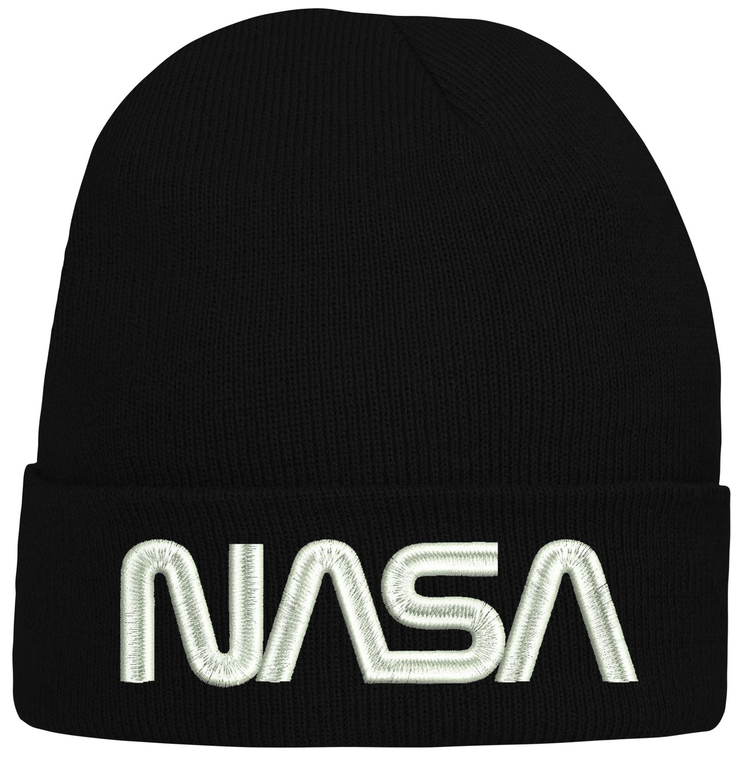 Czapka zimowa beanie NASA z haftem na prezent
