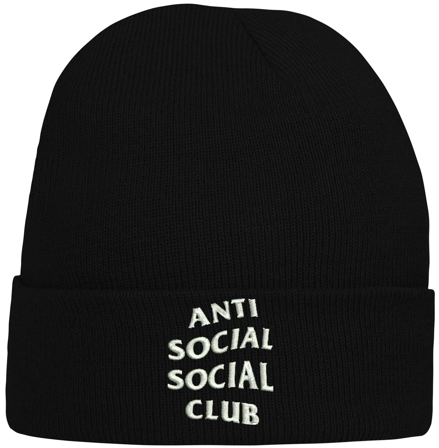 CZAPKA zimowa z haftem ANTI SOCIAL CLUB na prezent anti social club