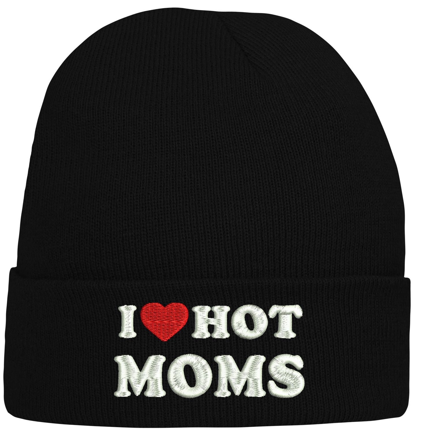 CZAPKA zimowa z haftem i love hot moms na prezent KAWALERSKIE