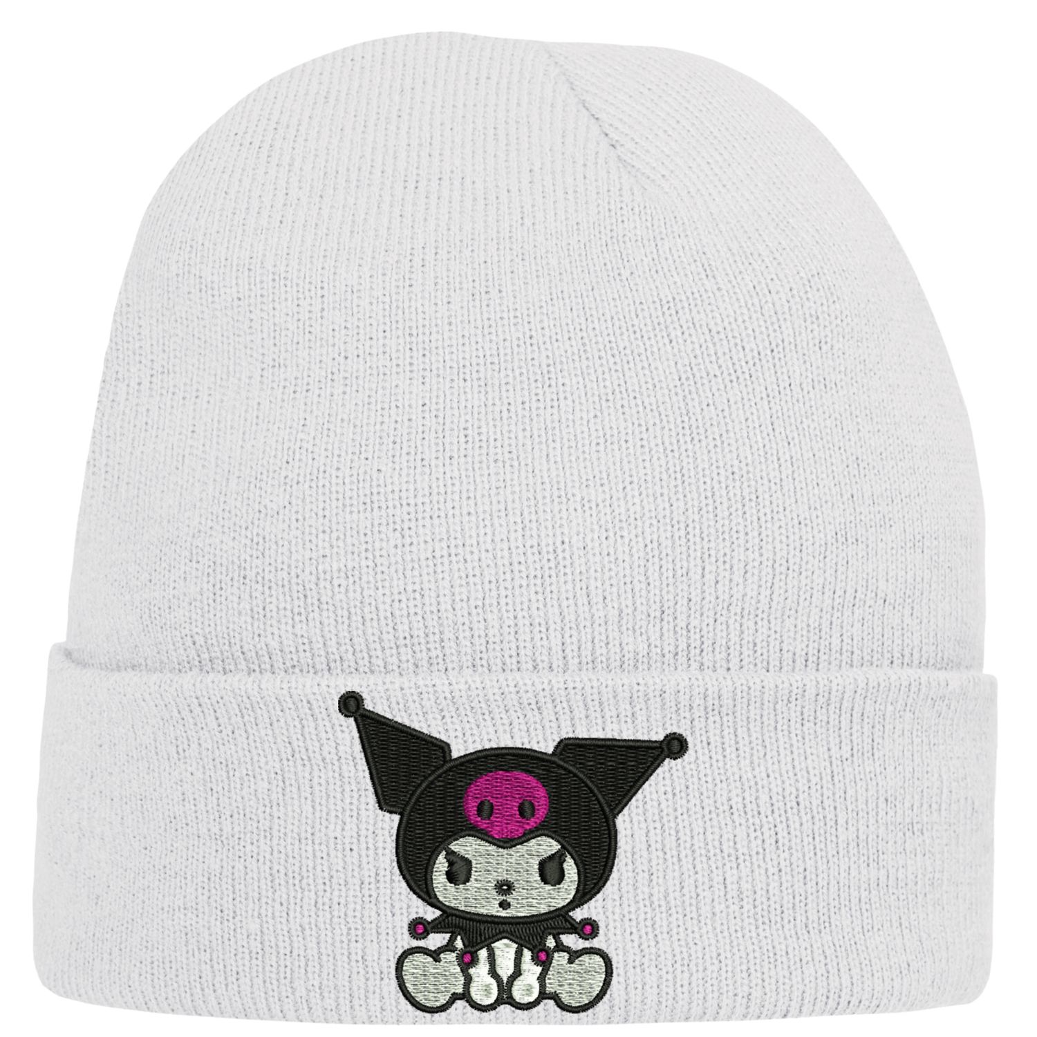 CZAPKA zimowa z haftem KUROMI na prezent Sanrio Kuromi