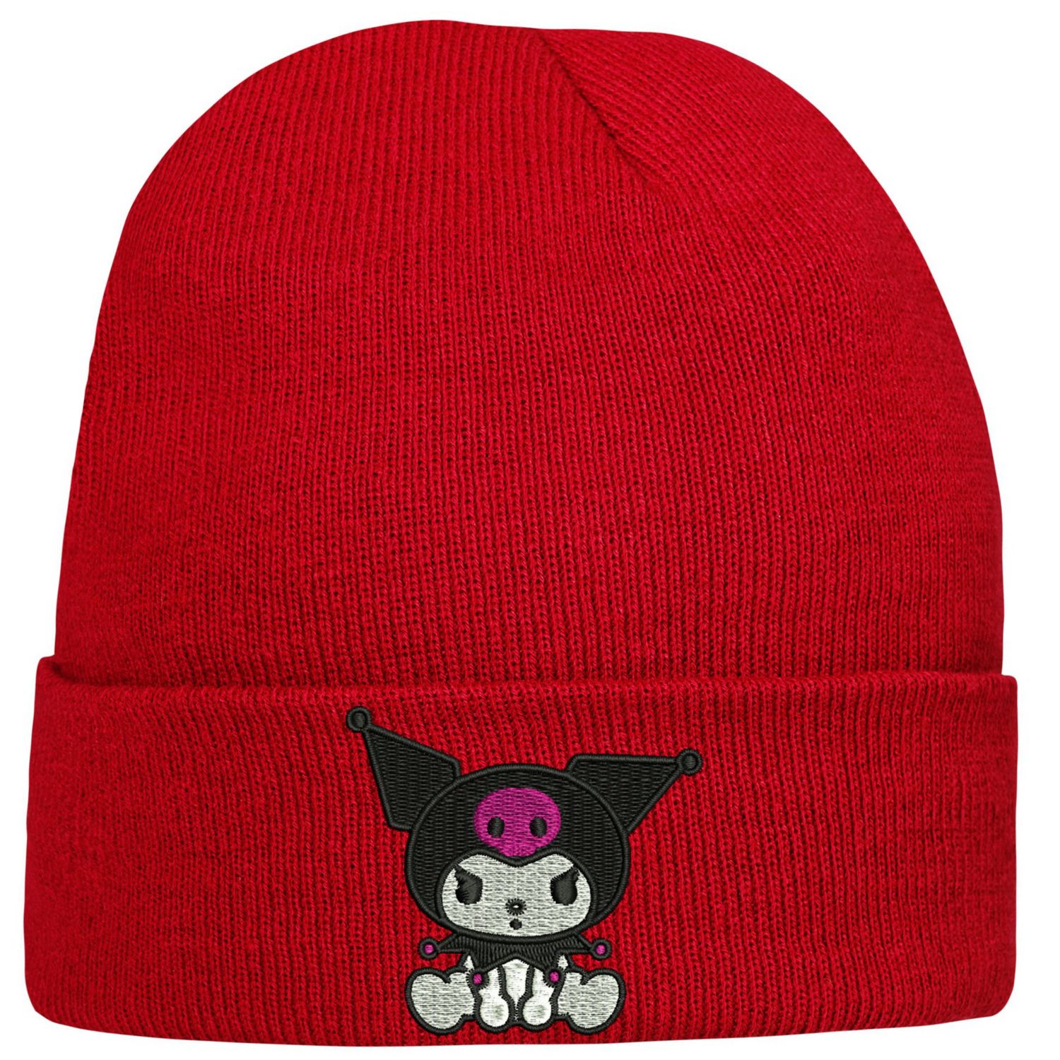 CZAPKA zimowa z haftem KUROMI na prezent Sanrio Kuromi