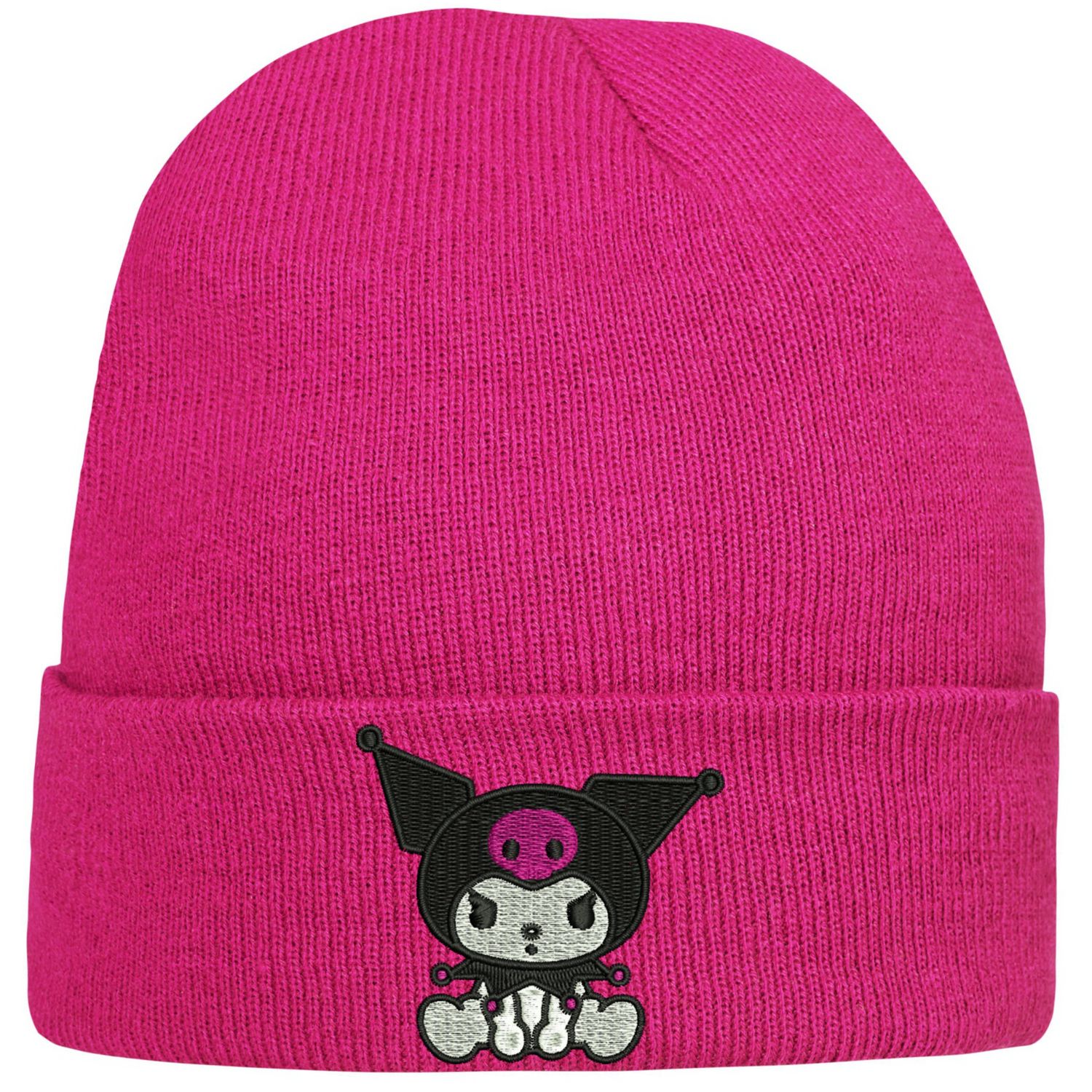 CZAPKA zimowa z haftem KUROMI na prezent Sanrio Kuromi