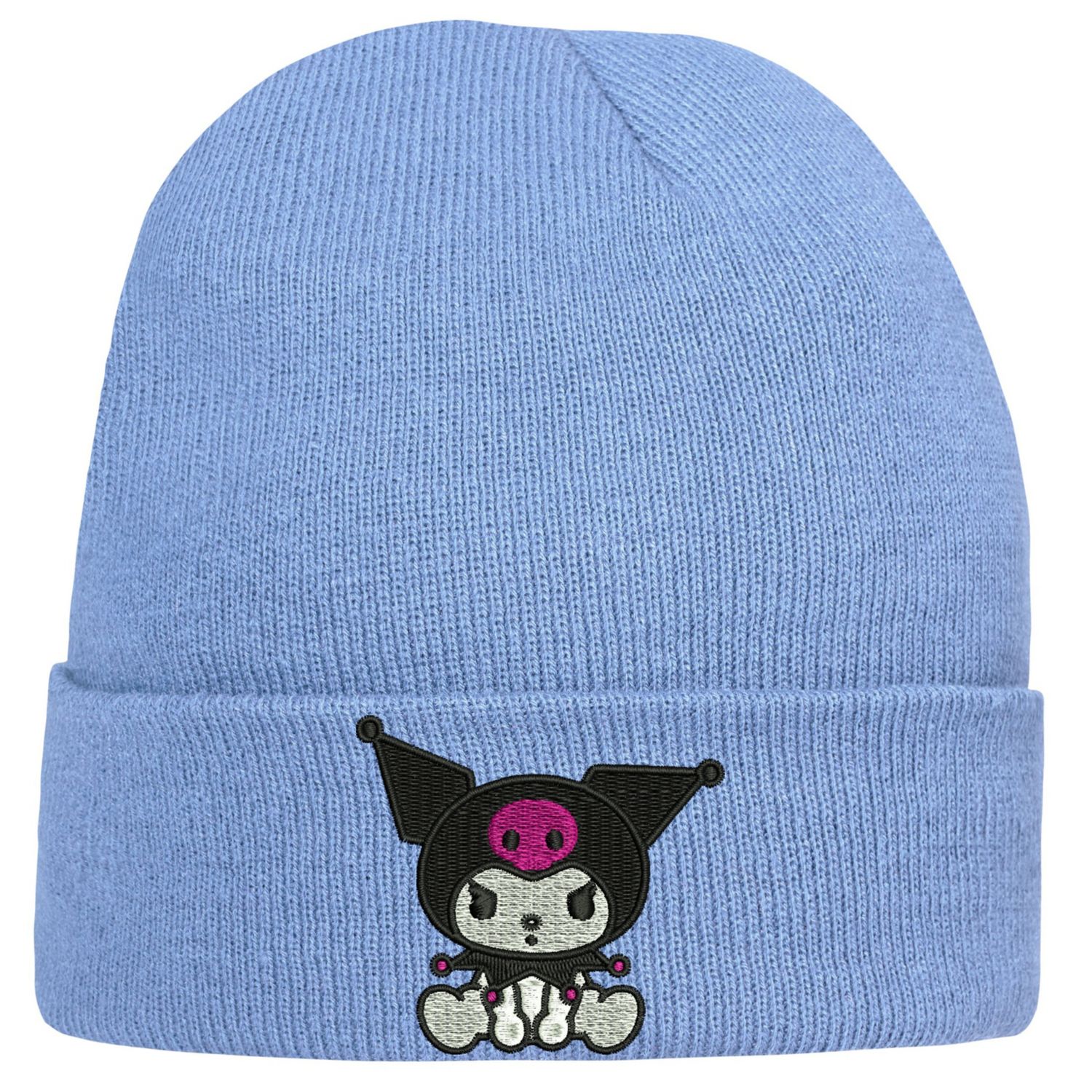 CZAPKA zimowa z haftem KUROMI na prezent Sanrio Kuromi