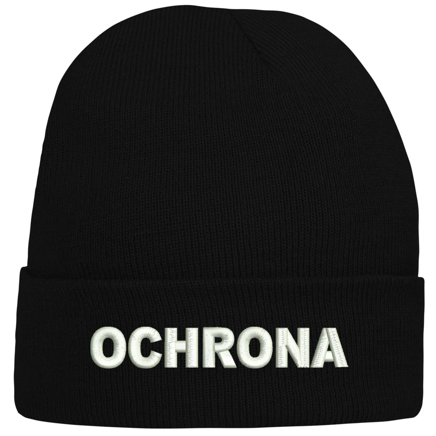 CZAPKA zimowa z haftem OCHRONA na prezent ochrona