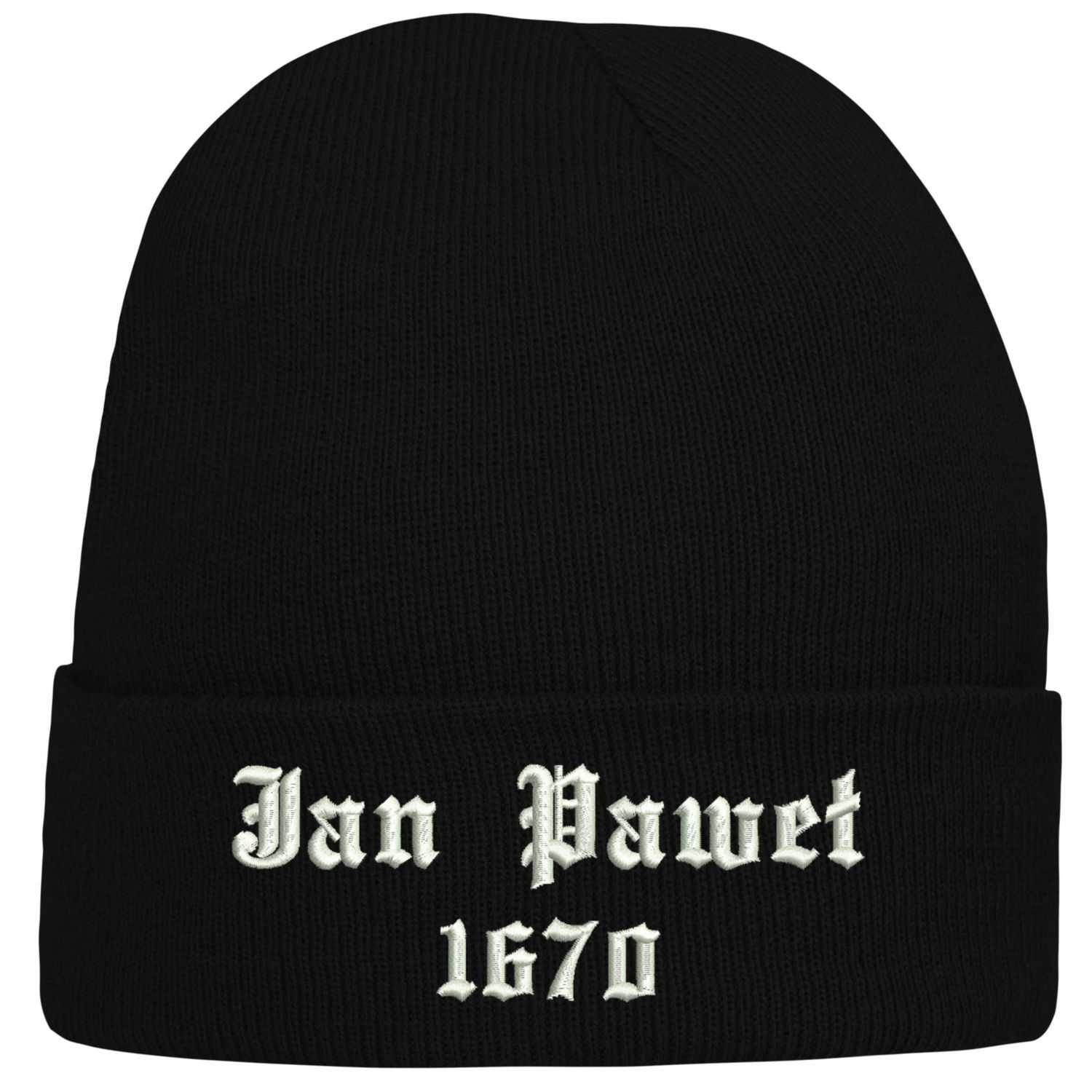 CZAPKA zimowa z haftem 1670 NETFLIX na prezent JAN PAWEŁ SERIAL