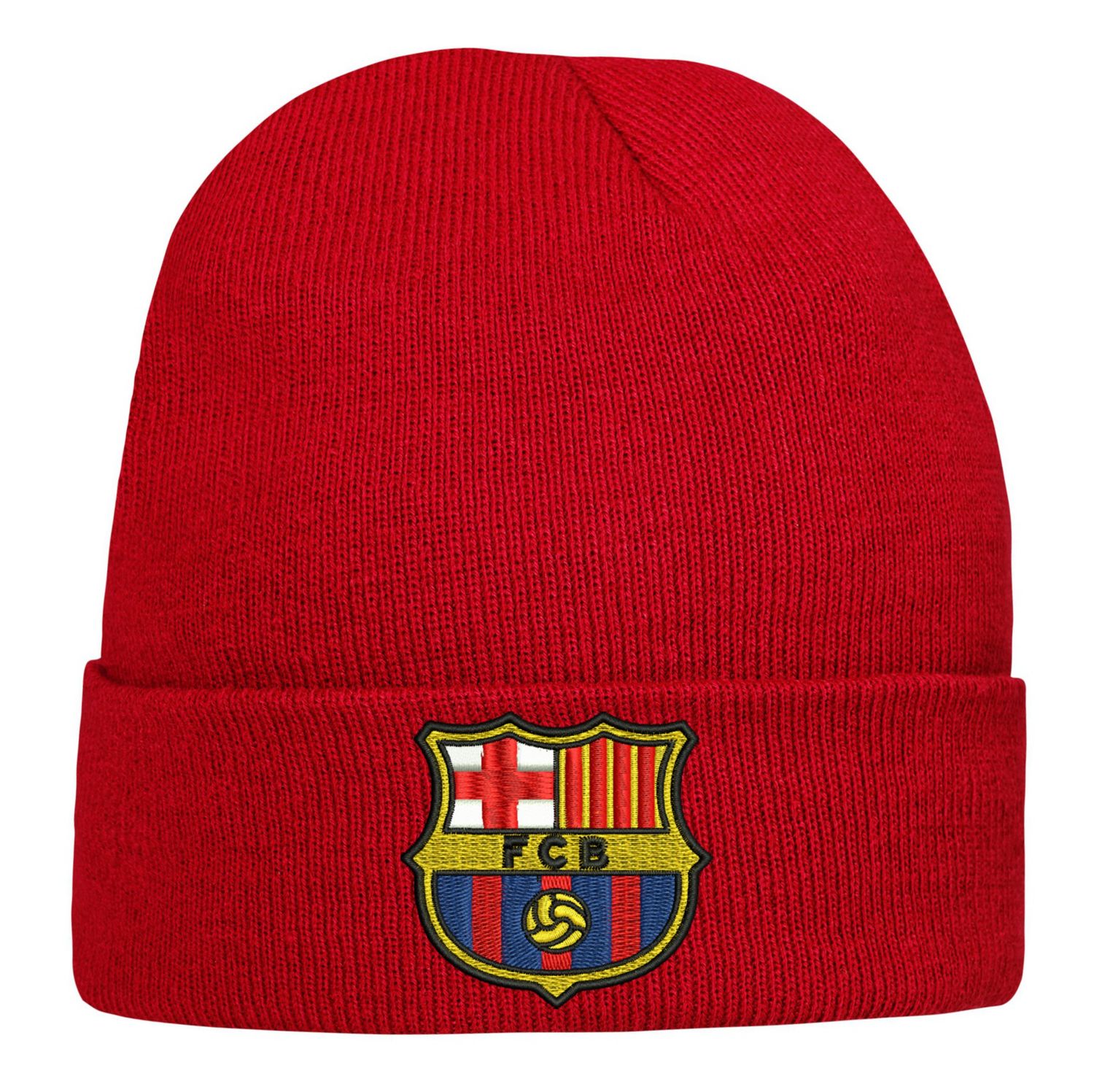 CZAPKA zimowa z haftem FC BARCELONA na prezent barca FCB SUPER JAKOŚĆ haft