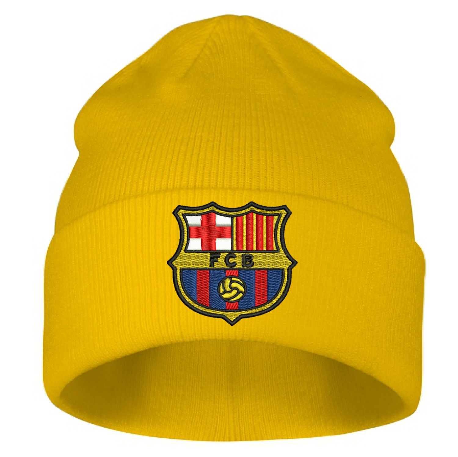 CZAPKA zimowa z haftem FC BARCELONA na prezent barca FCB SUPER JAKOŚĆ haft